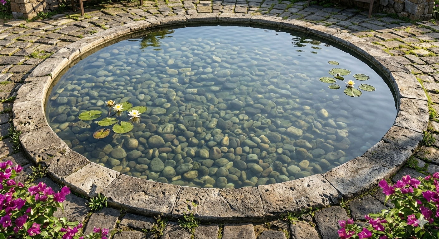 Reflecting pool architectural water feature Mauritius